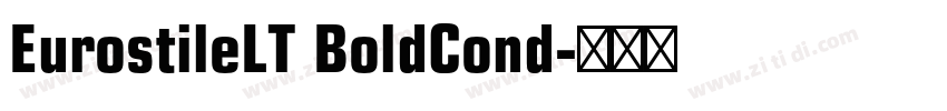 EurostileLT BoldCond字体转换